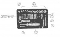 Proxxon 23302 32 1/4\" Piece Ratchet & screwdriver set. Spare Parts